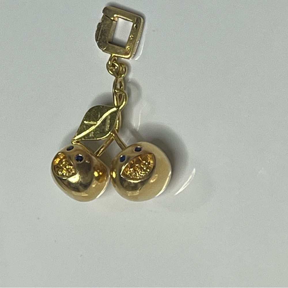 LOUIS VUITTON MURIKAMI CERISES VINTAGE 18KT GOLD CHARM/PENDANT - Picture 12 of 14